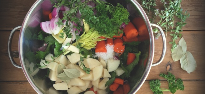 how to make vegetable stock; coniferes et feuillus