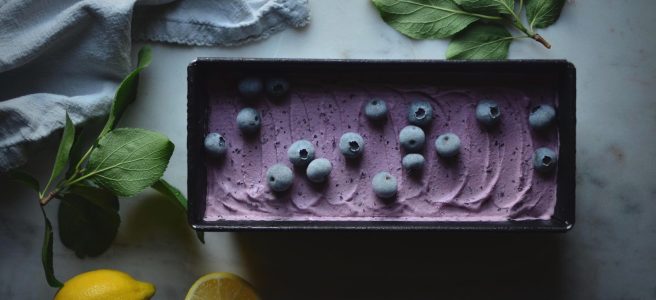 Blueberry & Lemon Mascarpone Ice Cream | conifères & feuillus