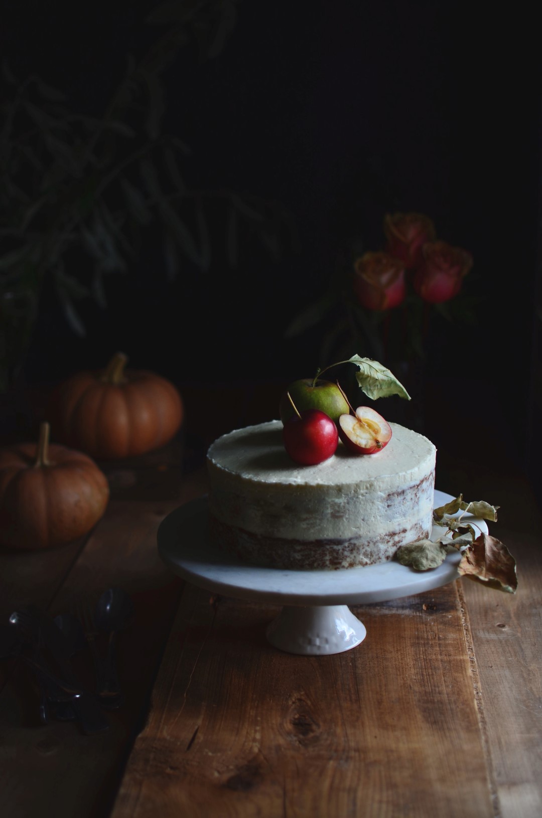 spiced pumpkin and apple cake | conifères & feuillus